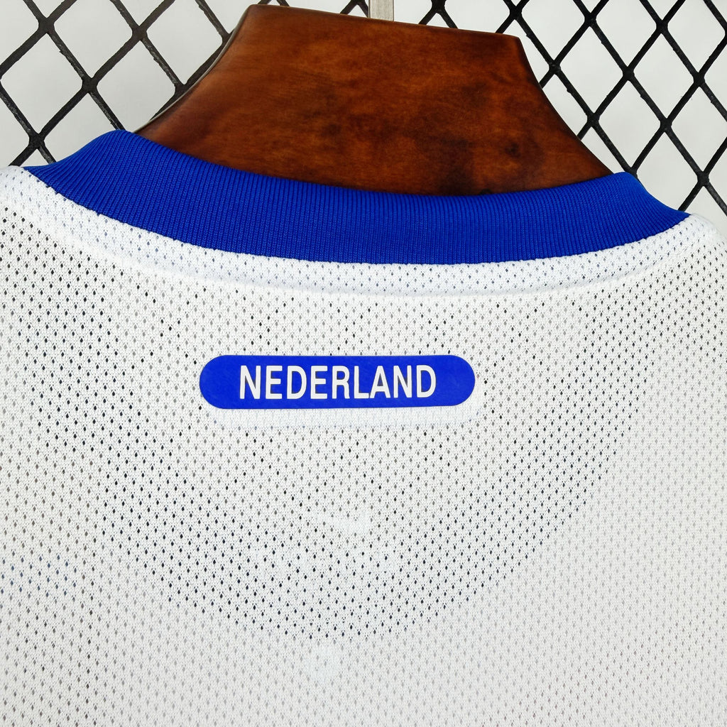 Retro Netherlands 2010 Away Long Sleeve Jersey