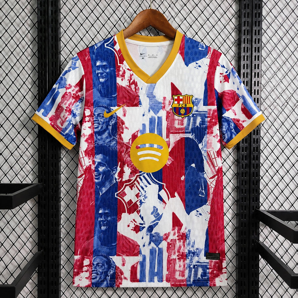 Barcelona 2026/27 Special Edition Collage Print of Club Legends Jersey