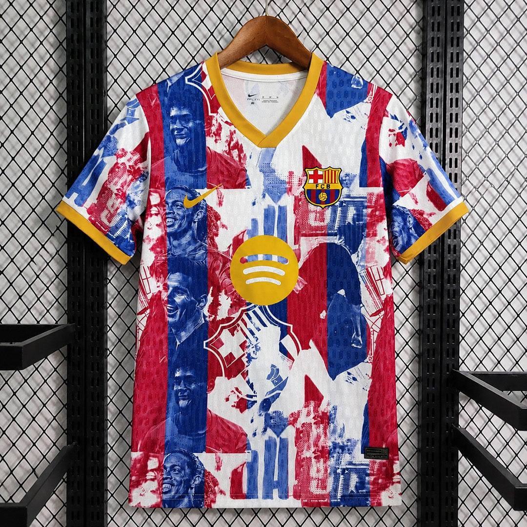 Barcelona 2026/27 Special Edition Collage Print of Club Legends Jersey