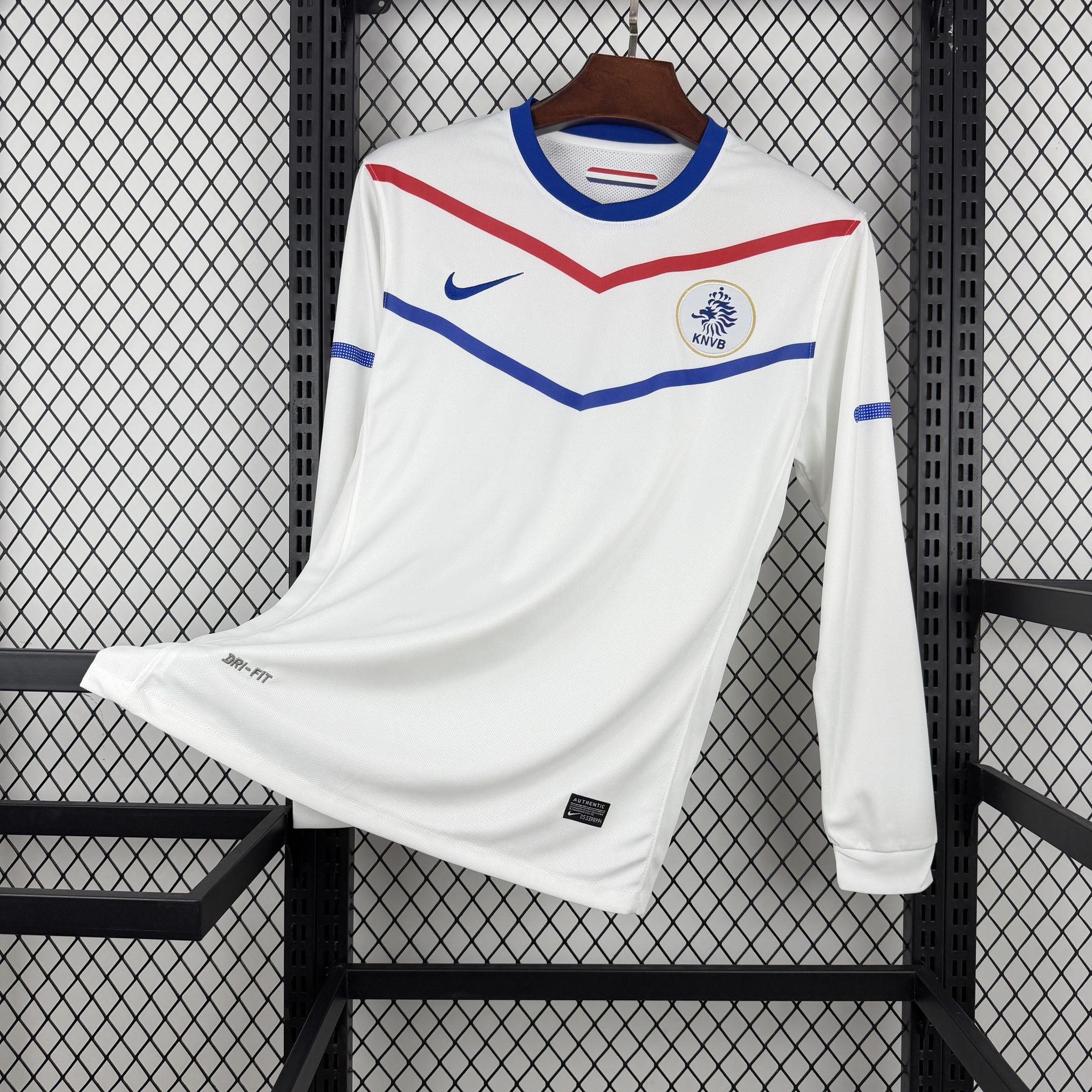 Retro Netherlands 2010 Away Long Sleeve Jersey