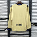 Mens Barcelona 2025/26 Away Long Sleeve Jersey