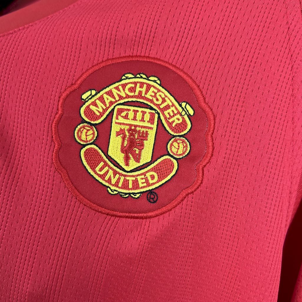 Manchester United 2007/08 Home Long Sleeve Retro Jersey