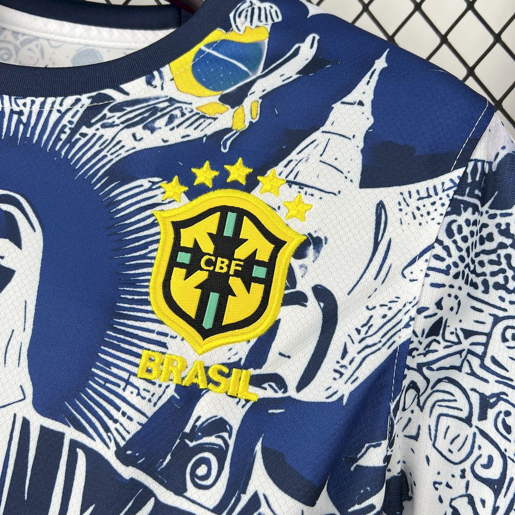 Brazil 2025/26 Blue&White Jersey