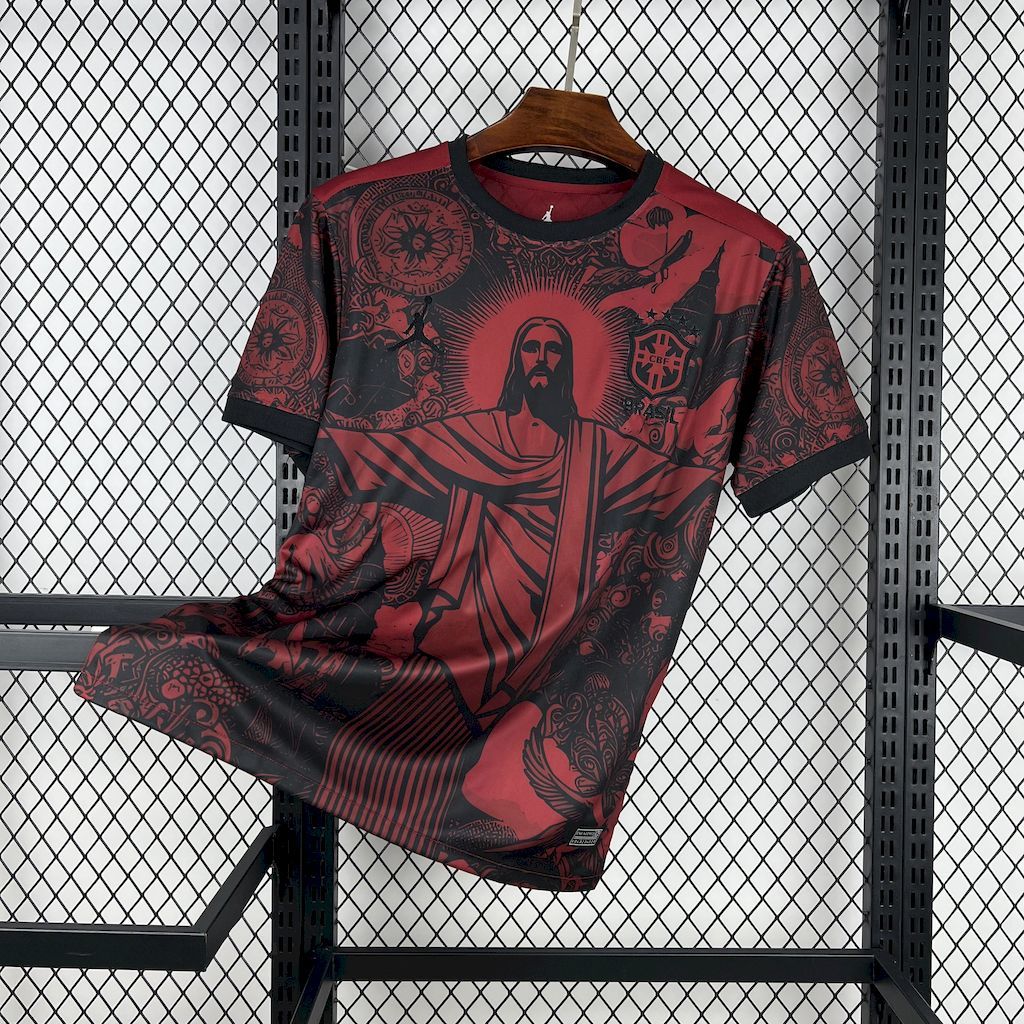 Brazil 2025/26 Jordan Black&Red Special Edition Jersey