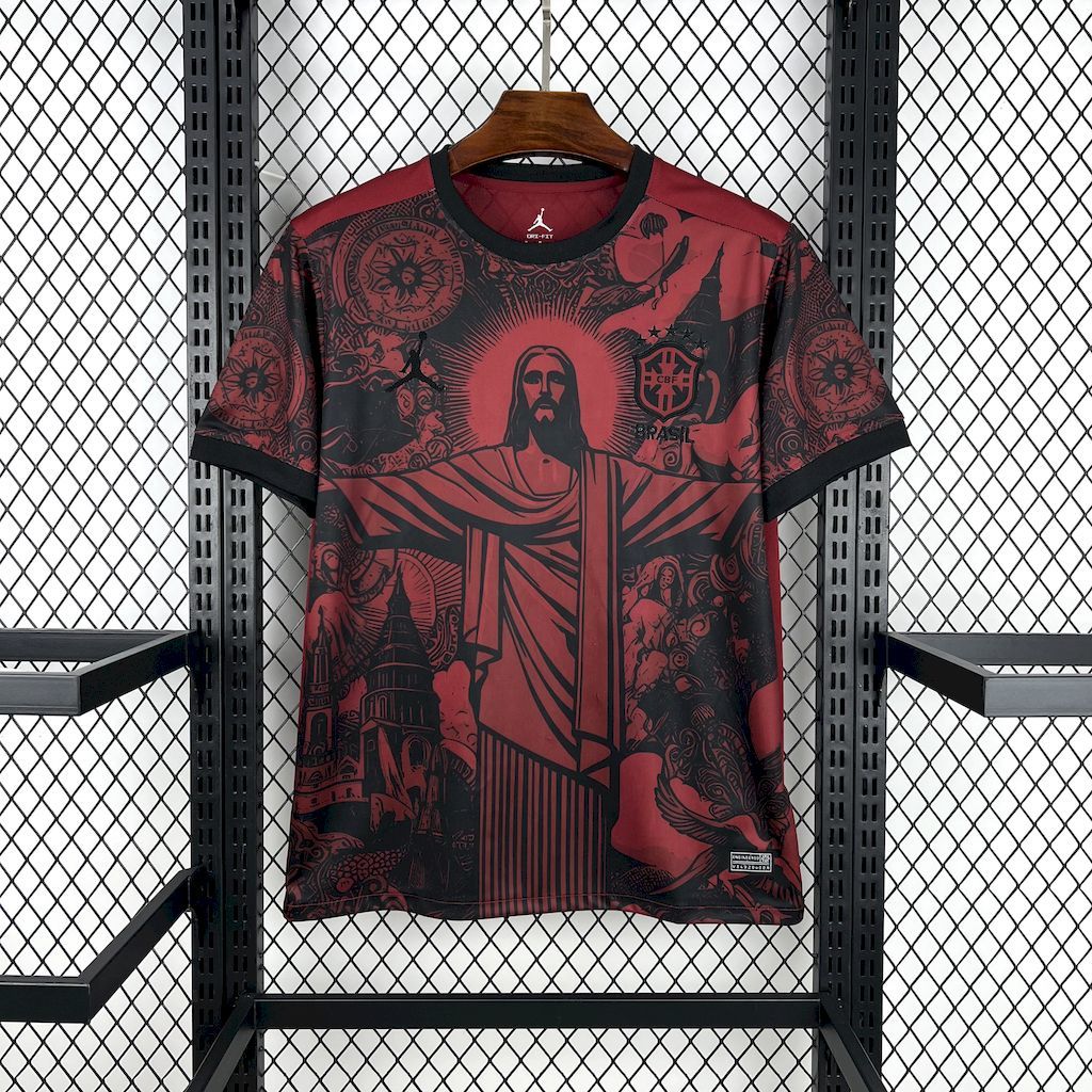 Brazil 2025/26 Jordan Black&Red Special Edition Jersey