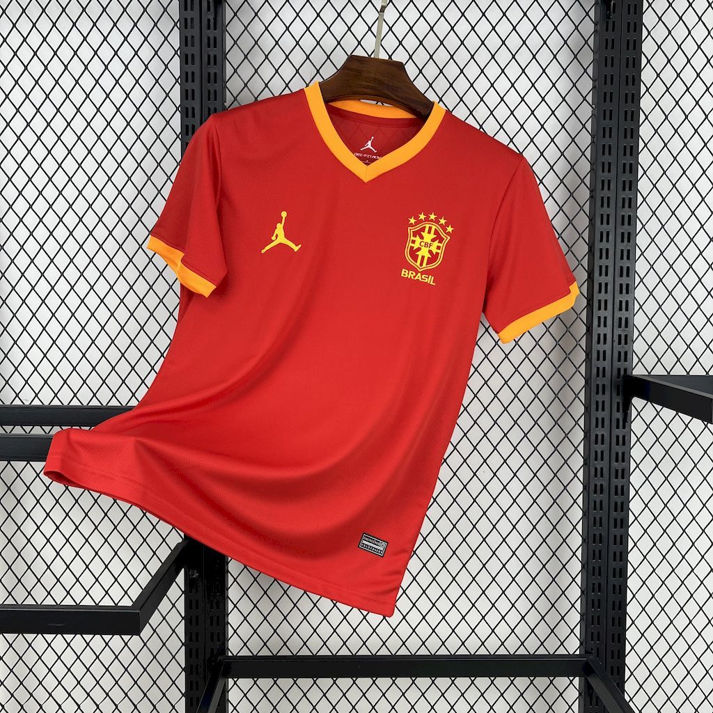 Brazil 2025/26 Jordan Red Special Edition Second Jersey
