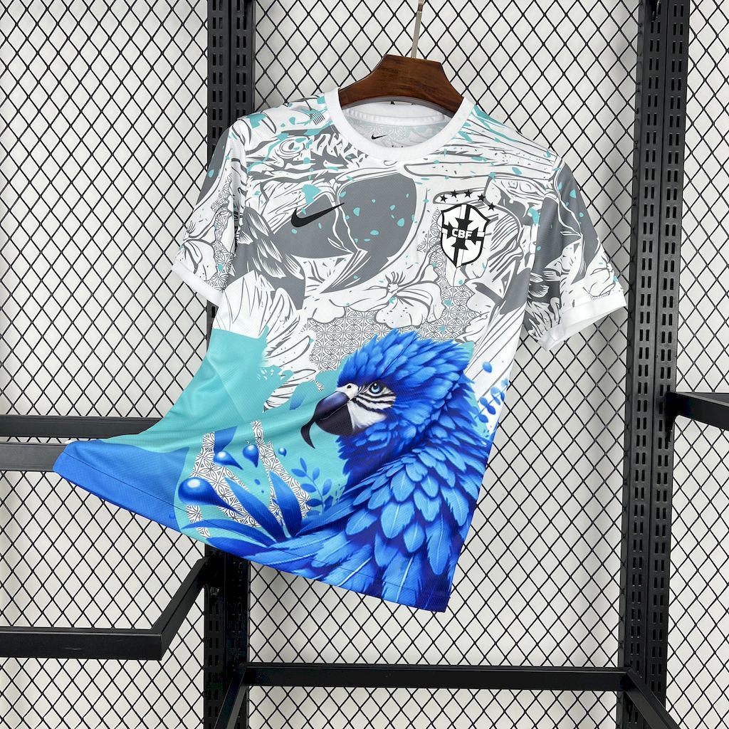Brazil 2025/26 White Parrot Edition Jersey