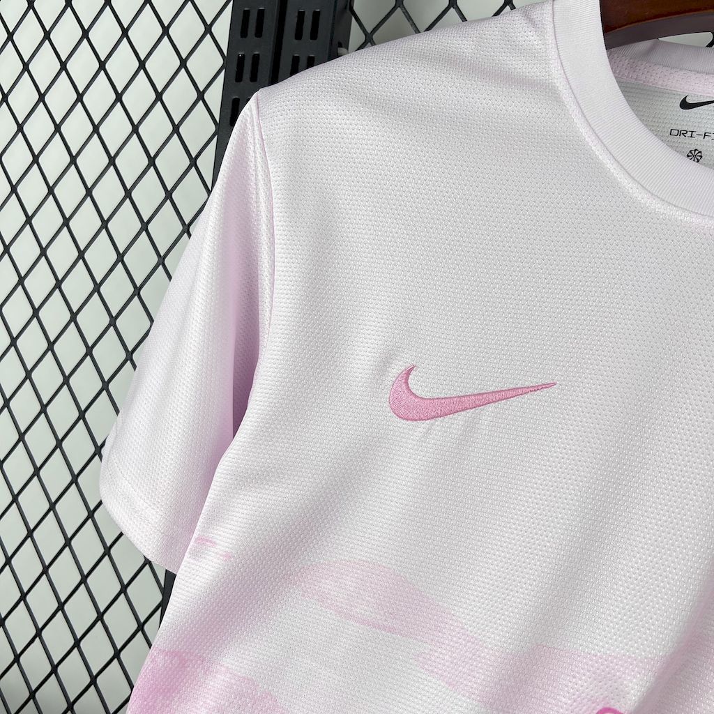 Brazil 2025/26 Pink White Jersey