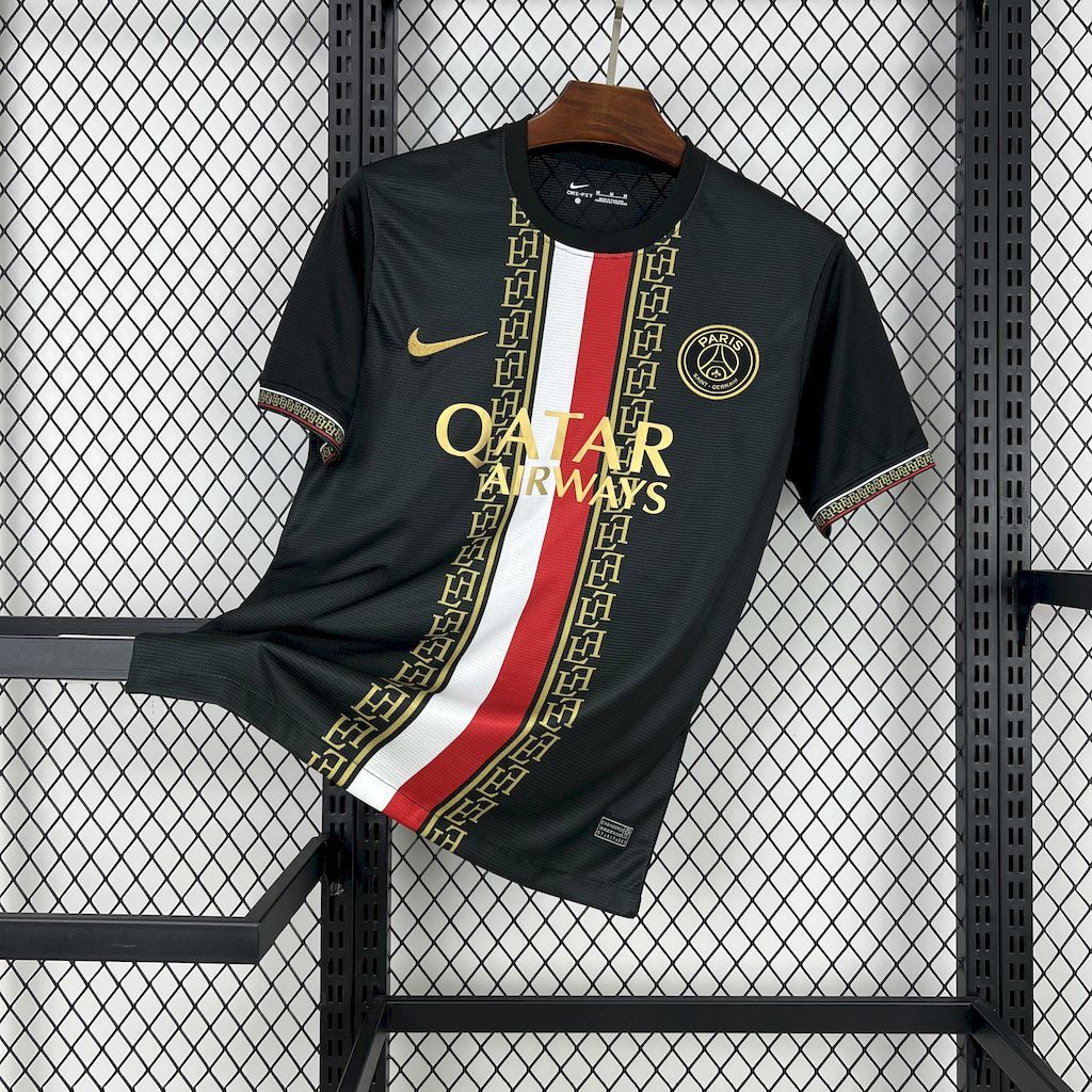 Paris Saint-Germain 2025-26 Black and Gold EditionJersey