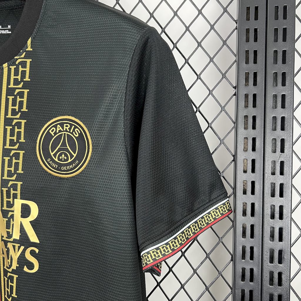 Paris Saint-Germain 2025-26 Black and Gold EditionJersey
