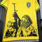 Brazil x Soldier 1998 Home Jersey