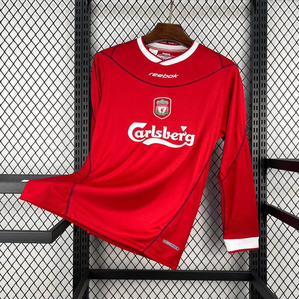 Retro Liverpool 2002/04 Home Long Sleeve Jersey