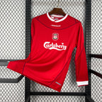 Retro Liverpool 2002/04 Home Long Sleeve Jersey