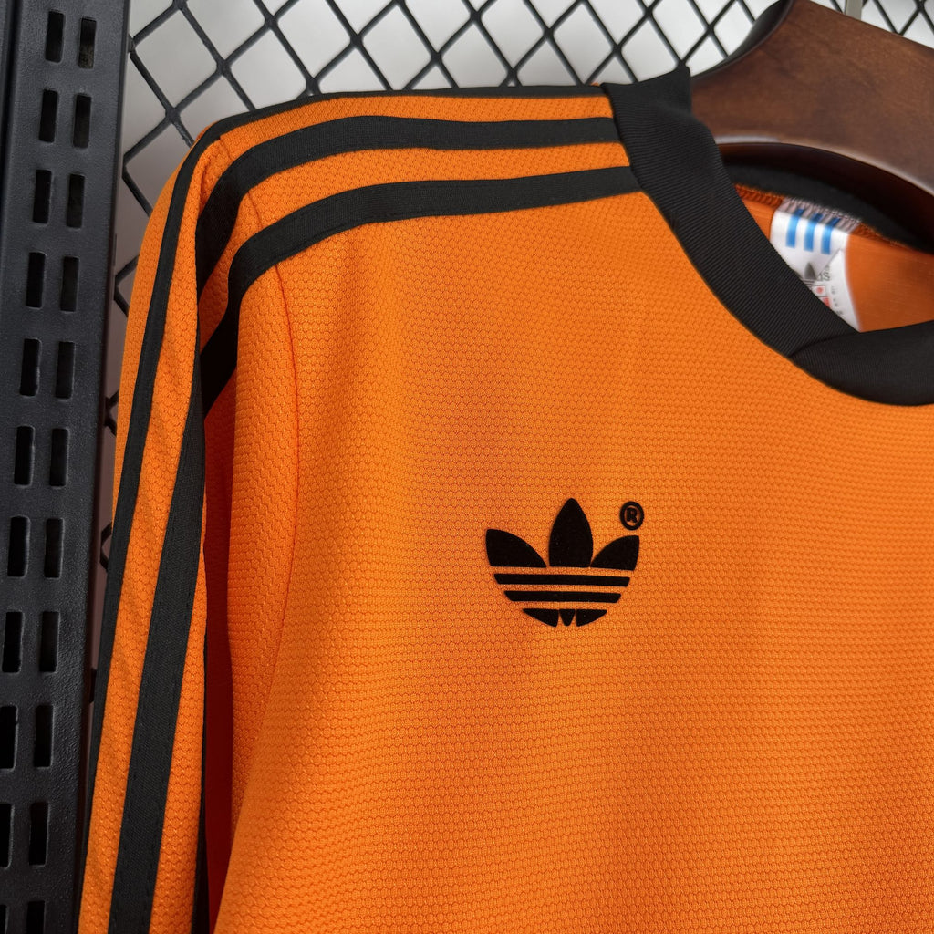 Retro Netherlands 1980 Home Long Sleeve Jersey