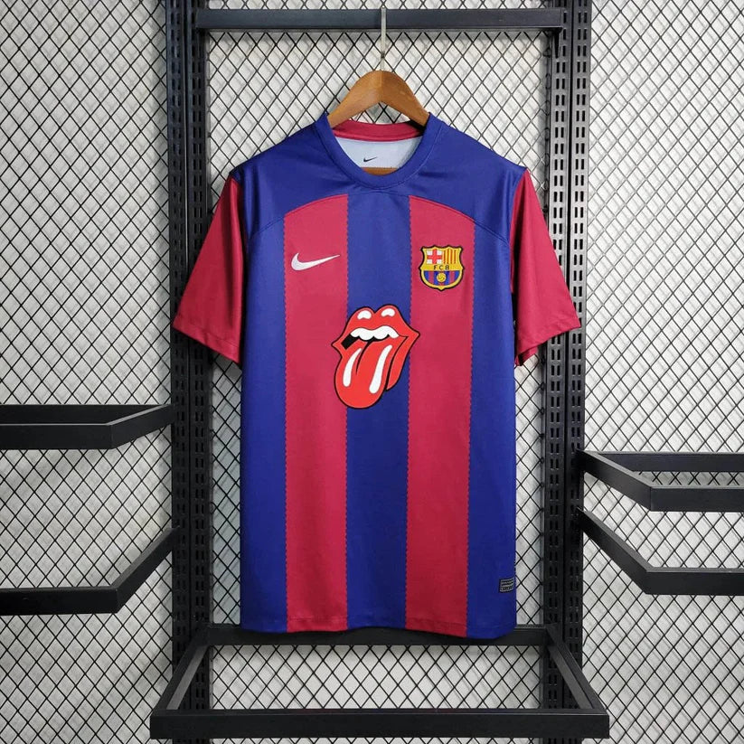 Mens Barcelona 2023/24 Home Special RollingStones Jersey