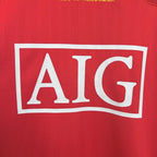 Manchester United 2007/08 Home Long Sleeve Retro Jersey