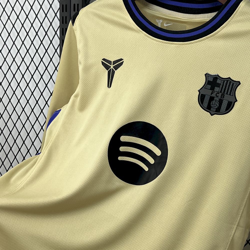 Mens Barcelona 2025/26 Away Long Sleeve Jersey