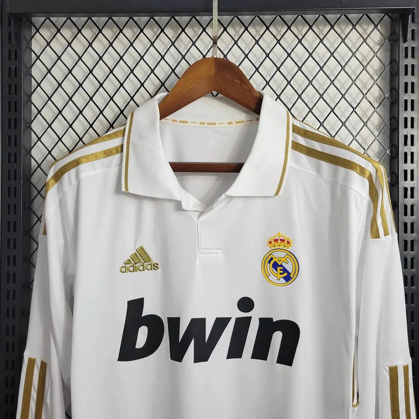 Real Madrid 2011/12 Long Sleeve Home Retro Jersey