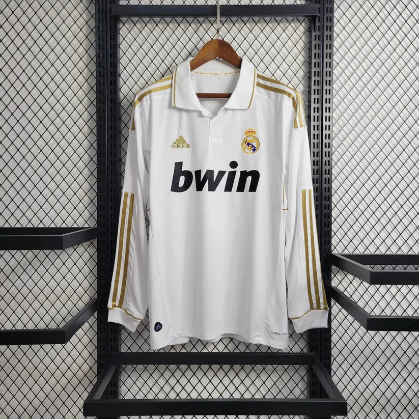 Real Madrid 2011/12 Long Sleeve Home Retro Jersey