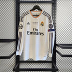 Real Madrid 2013/14 Long Sleeve Home Retro Jersey