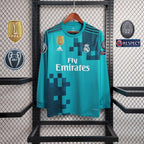 Real Madrid 2017/18 Long Sleeve Third Retro Jersey