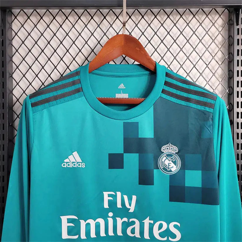 Real Madrid 2017/18 Long Sleeve Third Retro Jersey